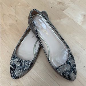 Snake skin flats